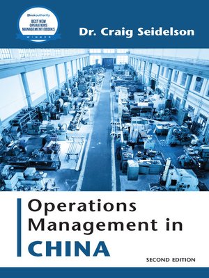 cover image of Operations Management in China